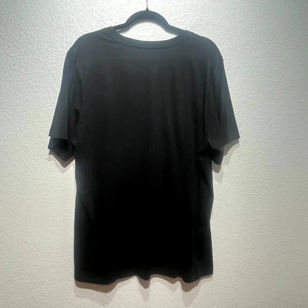 Adidas Universal Badge Basketball T Shirt Mens XL‎ Black Graphic Print Cotton